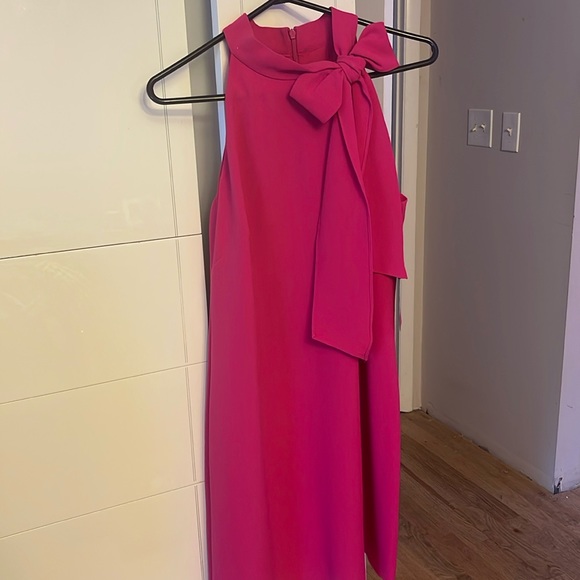 Hot Pink Bow Dress - Picture 1 of 4